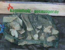 Kaminholz in Säcken