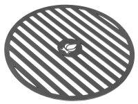 Grillplatte für Feuerschale 80 - 100 cm mit Grillrost