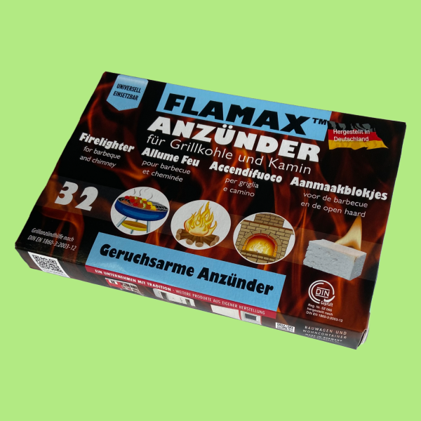 FLAMAX Anzünder für Grillkohle und Kamin 32 Würfel, 1,59 €